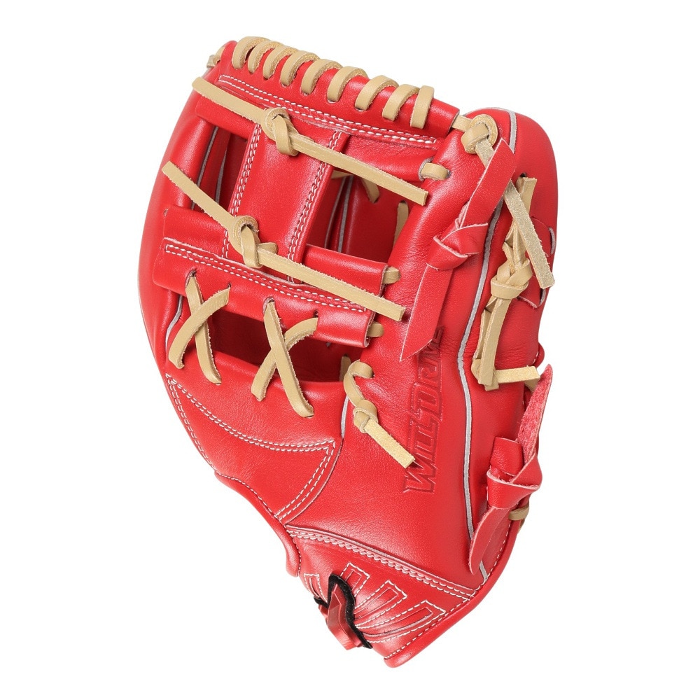 ミズノ（MIZUNO）（メンズ、レディース）軟式用グラブ 内野手 野球グローブ 一般 ウィルドライブ レッド IBE限定スペック 1AJGR33513 7080