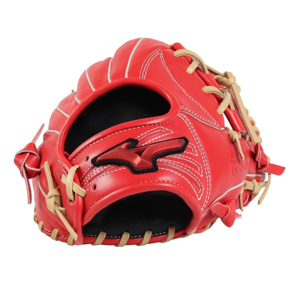 ミズノ（MIZUNO）（メンズ、レディース）軟式用グラブ 内野手 野球グローブ 一般 ウィルドライブ レッド IBE限定スペック 1AJGR33513 7080