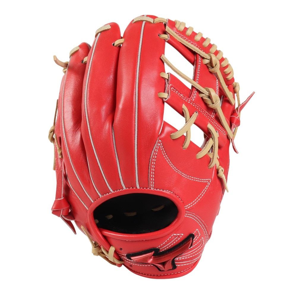 ミズノ（MIZUNO）（メンズ、レディース）軟式用グラブ 内野手 野球グローブ 一般 ウィルドライブ レッド IBE限定スペック 1AJGR33513 7080