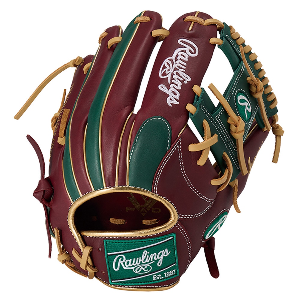 ローリングス（Rawlings）（メンズ）軟式用グラブ 内野手 野球グローブ 一般 ハイパーテック COLOR SYNC GR5FHTCN62-SH/DGRN