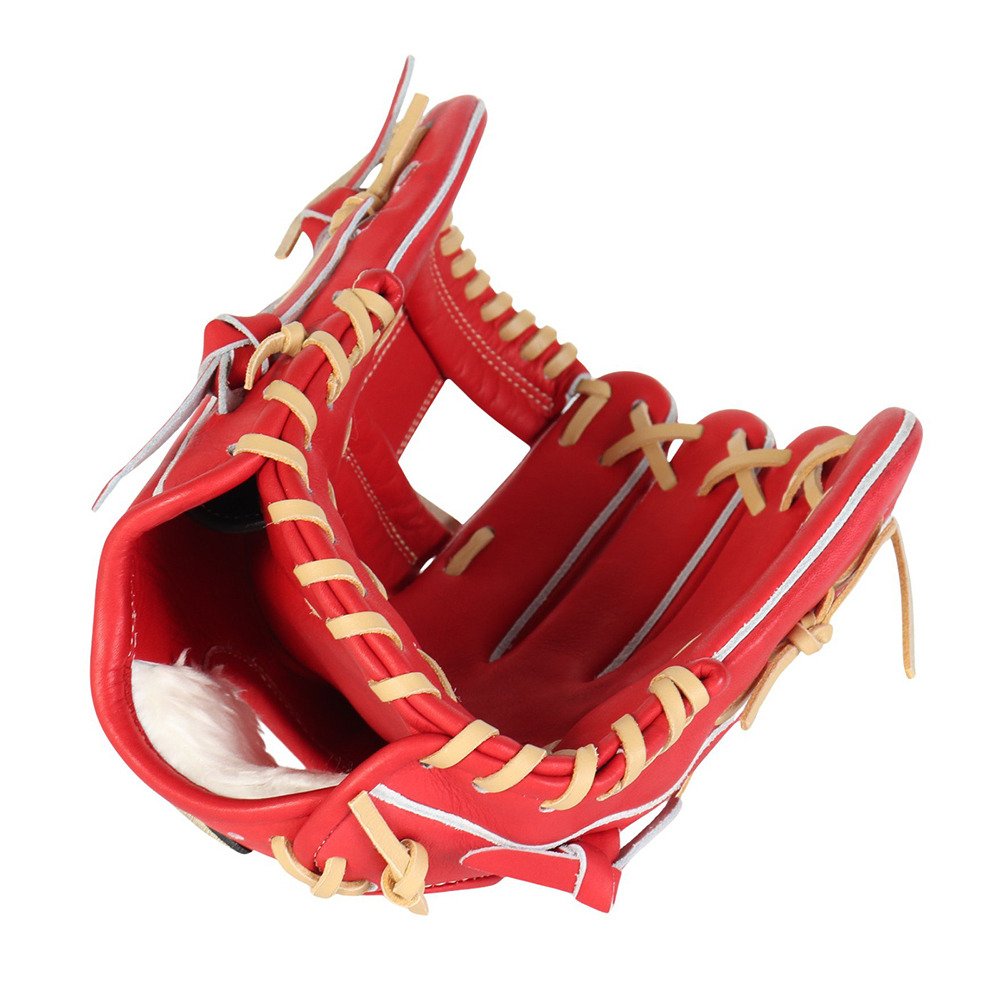 ミズノ　グローバルエリート　軟式内野手用グラブ　グローブ　レッド ミズノ（MIZUNO）（メンズ、レディース）軟式用グラブ 内野手用 野球