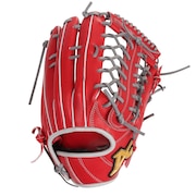 (メンズ)軟式用グラブ 外野手用 野球グローブ 一般 ANX-701 RED