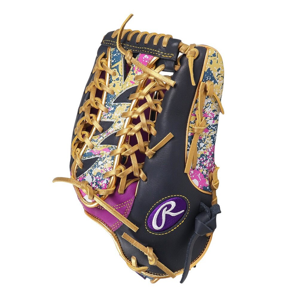 ローリングス（Rawlings）（メンズ）軟式用グラブ 外野手用 野球グローブ 一般 BLIZZARD & Wizard 01  GR3HOB88MG-PPL