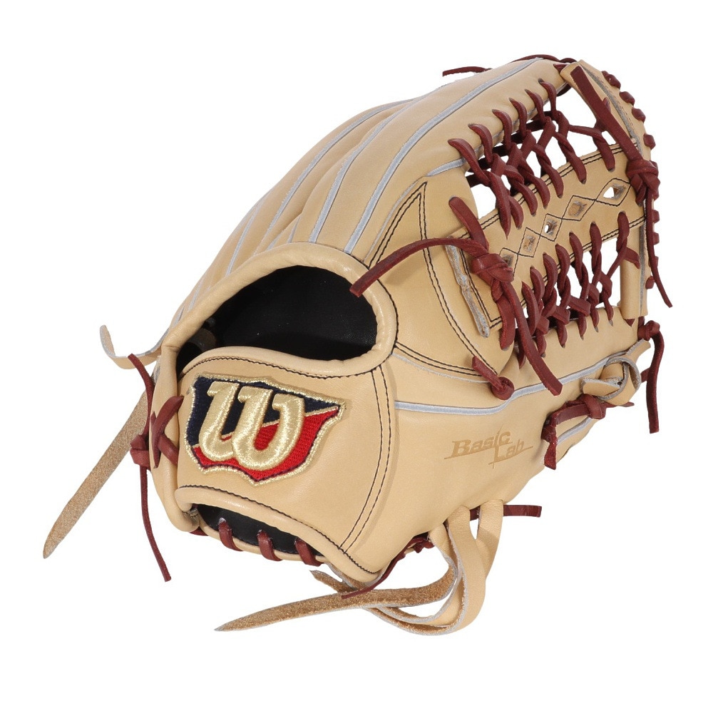 ウイルソン（Wilson）（メンズ）軟式用グラブ 外野手用 野球グローブ 一般 BASICLAB デュアル D8型 WBW101597