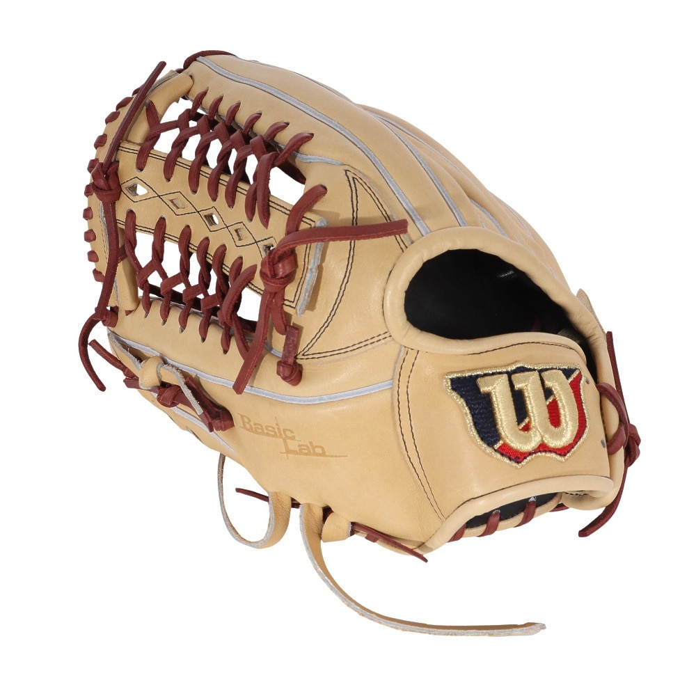 ウイルソン（Wilson）（メンズ）軟式用グラブ 外野手用 野球グローブ 一般 BASICLAB デュアル D8型 WBW101598