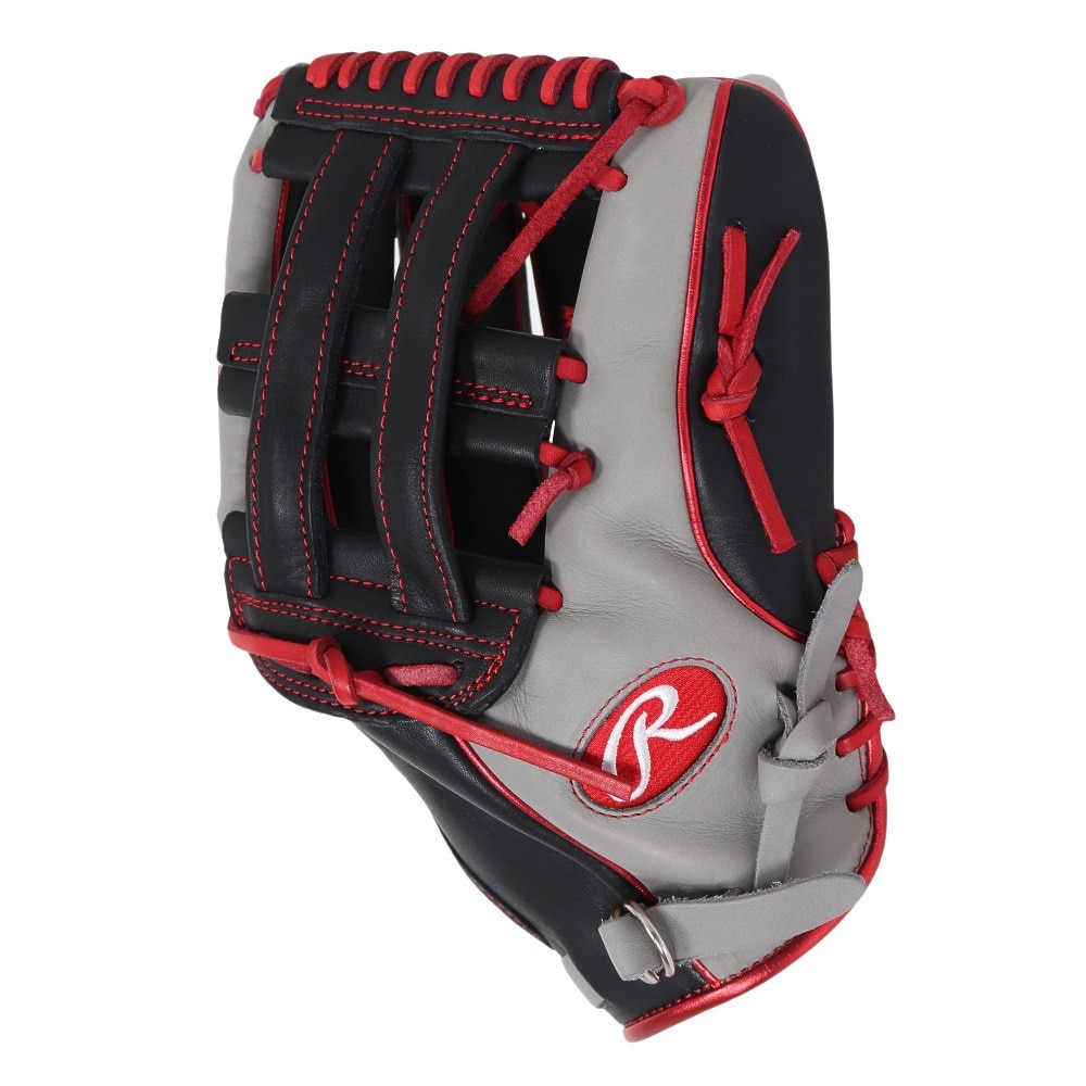 ローリングス（Rawlings）（メンズ）軟式用グラブ 外野手用 野球グローブ 一般 MLBカラーシンク GR4HMY795FW-B/GRY