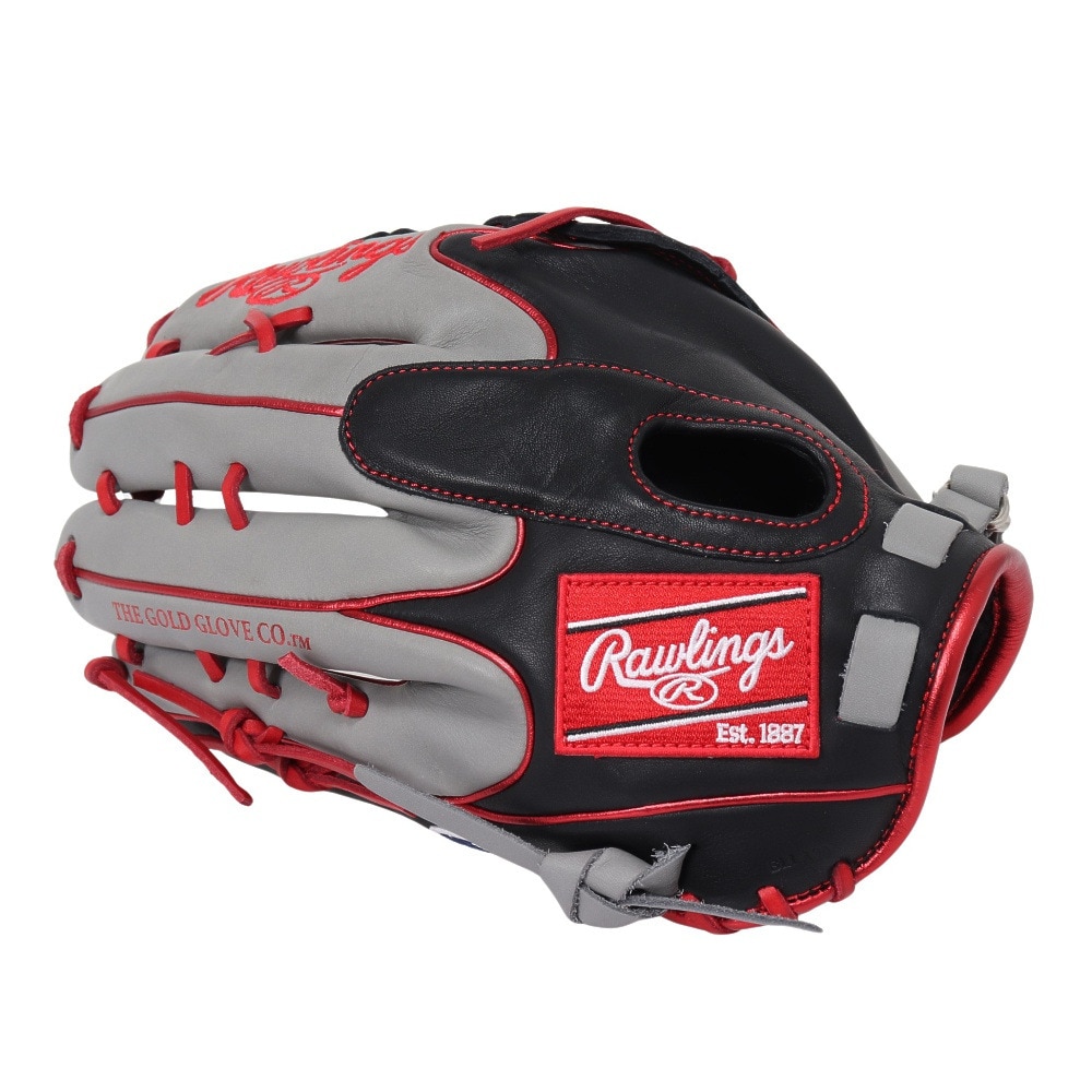 ローリングス（Rawlings）（メンズ）軟式用グラブ 外野手用 野球グローブ 一般 MLBカラーシンク GR4HMY795FW-B/GRY