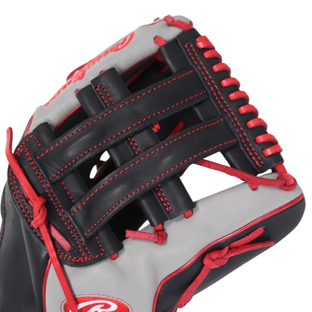 ローリングス（Rawlings）（メンズ）軟式用グラブ 外野手用 野球グローブ 一般 MLBカラーシンク GR4HMY795FW-B/GRY