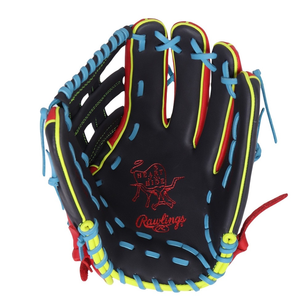 ローリングス（Rawlings）（メンズ）軟式用グラブ 外野手用 野球グローブ 一般 MLBカラーシンク GR4HMY795FW-N/SC