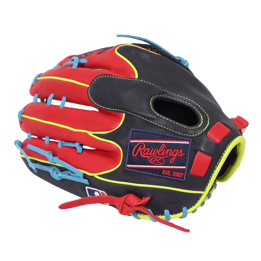 ローリングス（Rawlings）（メンズ）軟式用グラブ 外野手用 野球グローブ 一般 MLBカラーシンク GR4HMY795FW-N/SC