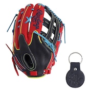 (メンズ)軟式用グラブ 外野手用 野球グローブ 一般 MLBカラーシンク GR4HMY795FW