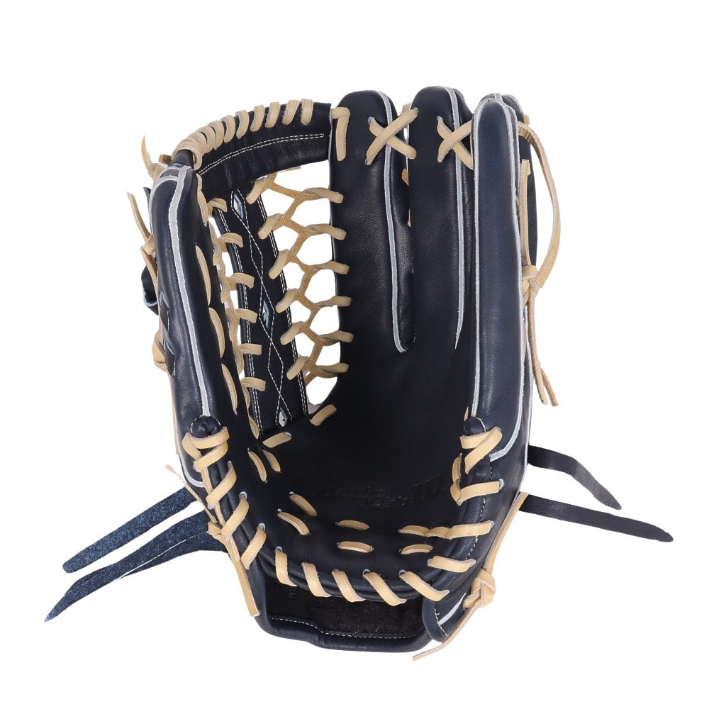 ウイルソン（Wilson）（メンズ）軟式用グラブ 外野手用 野球グローブ 一般 ベーシック Lab DUAL D8型 Wブラック WBW102375