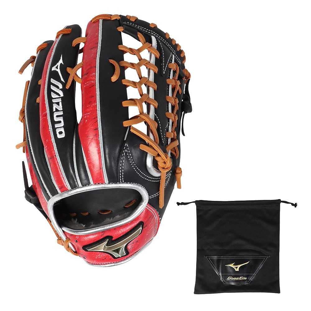ミズノ（MIZUNO）（メンズ）軟式用グラブ 外野手用 グローバルエリート Hselection SIGNA 2024ミズノセレクションモデル Global Elite 1AJGR31307 09A5