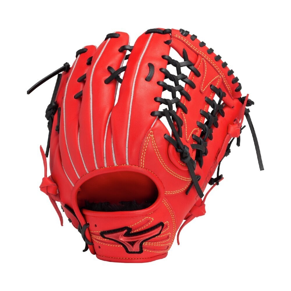 ミズノ（MIZUNO）（メンズ）軟式用グラブ 外野手用 野球グローブ 一般 ウィルドライブ レッド IBE サイズ14 1AJGR32807 7009