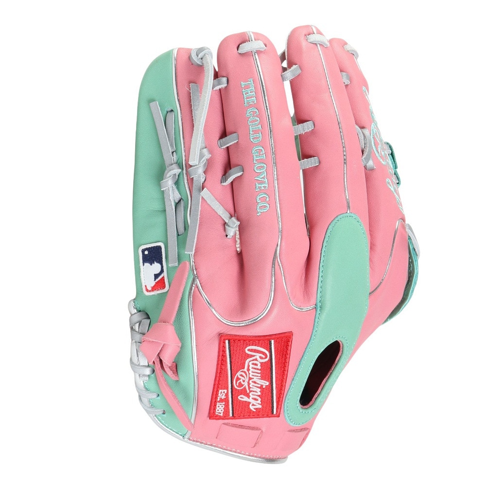 ローリングス（Rawlings）（メンズ）軟式用グラブ 外野手用 野球グローブ 一般 HOH MLB カラー SYNC GR5HMY795FW-PK/MINT