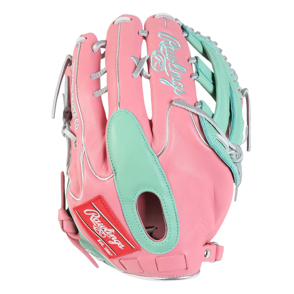 ローリングス（Rawlings）（メンズ）軟式用グラブ 外野手用 野球グローブ 一般 HOH MLB カラー SYNC GR5HMY795FW-PK/MINT