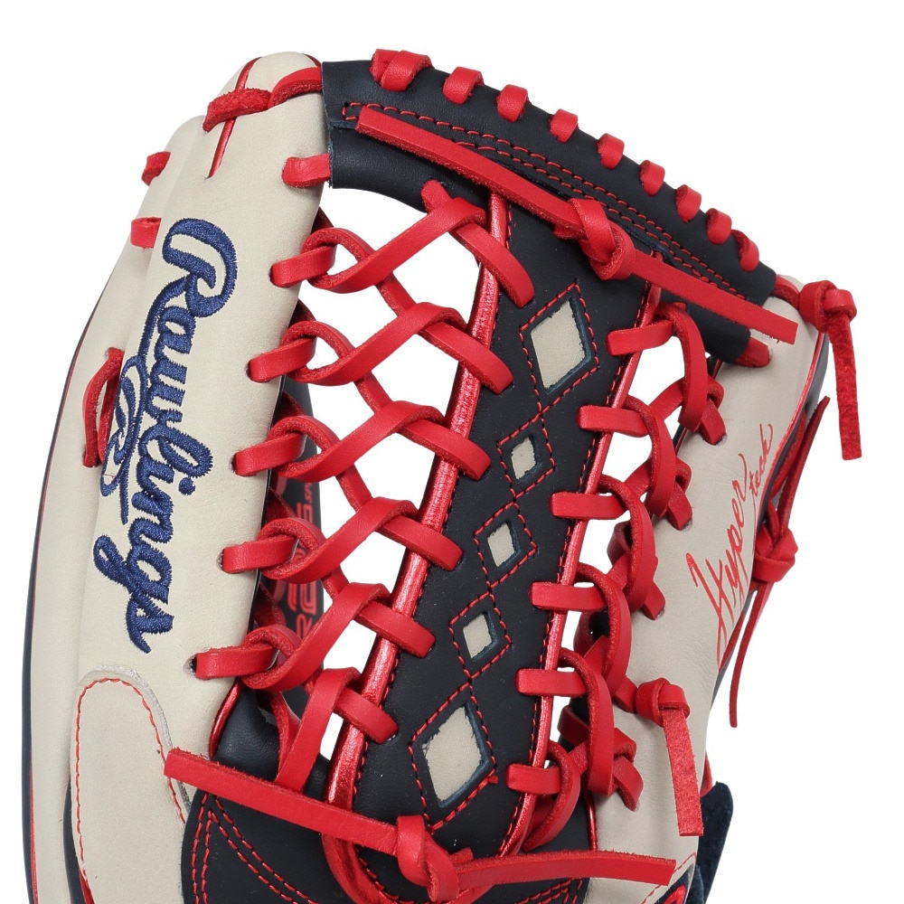 ローリングス（Rawlings）（メンズ）軟式用グラブ 外野手用 野球グローブ 一般 ハイパーテックCOLOR SYNC GR5HTCY719-N/SGRY