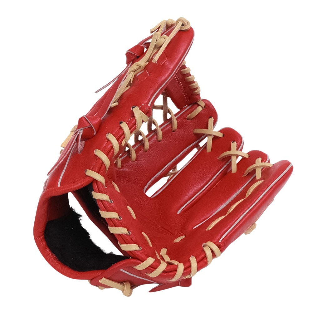 ミズノ（MIZUNO）（メンズ、レディース）軟式用グラブ 外野手用 野球グローブ 一般 ウィルドライブ レッド IBE限定スペック 1AJGR33507 7080