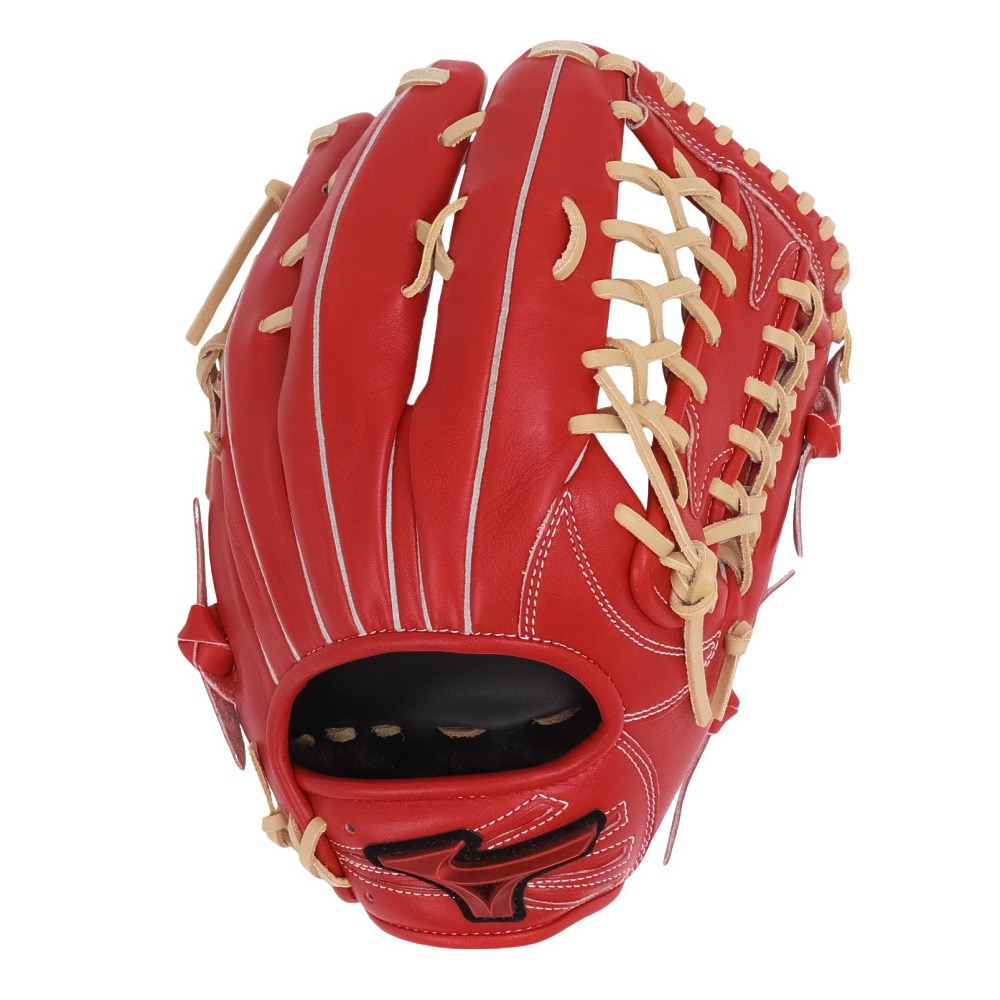 ミズノ（MIZUNO）（メンズ、レディース）軟式用グラブ 外野手用 野球グローブ 一般 ウィルドライブ レッド IBE限定スペック 1AJGR33507 7080