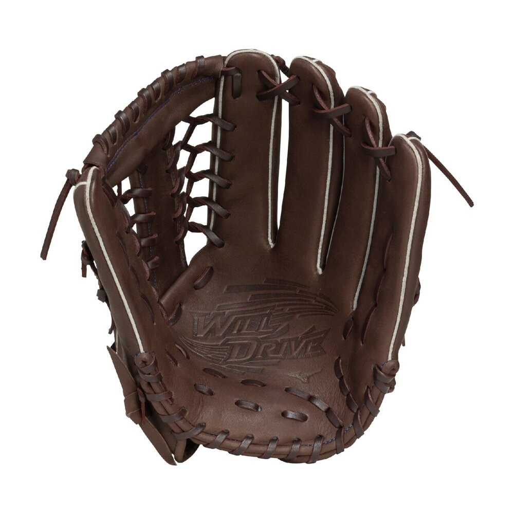 ミズノ（MIZUNO）（メンズ、レディース）軟式用グラブ 外野手用 野球グローブ ウィルドライブ ブルー 1AJGR33707 82