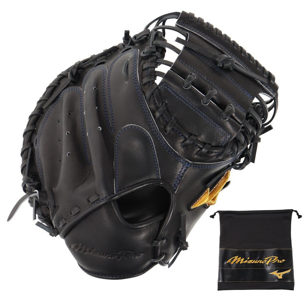 ミズノ(MIZUNO)(メンズ)軟式用グラブ ミズノプロ 捕手用 野球グローブ 一般 キャッチャーミット 號SAKEBI 1AJCR26210 09