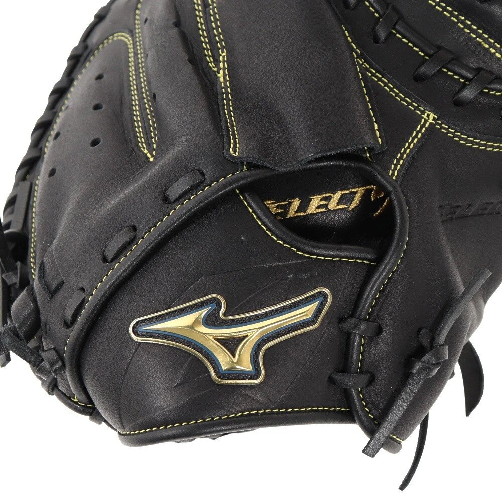 ミズノ（MIZUNO）（メンズ）軟式用グラブ キャッチャーミット 捕手用 野球グローブ セレクトナインプロフェッショナル 22SS  1AJCR26810 09