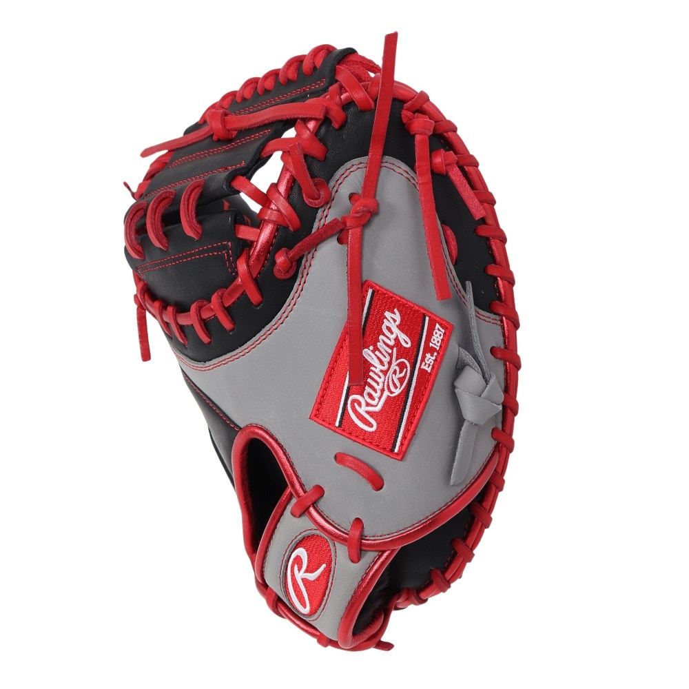 ローリングス（Rawlings）（メンズ）軟式用グラブ 捕手用 野球グローブ 一般 MLBカラーシンク GR4HM2AC-B/GRY