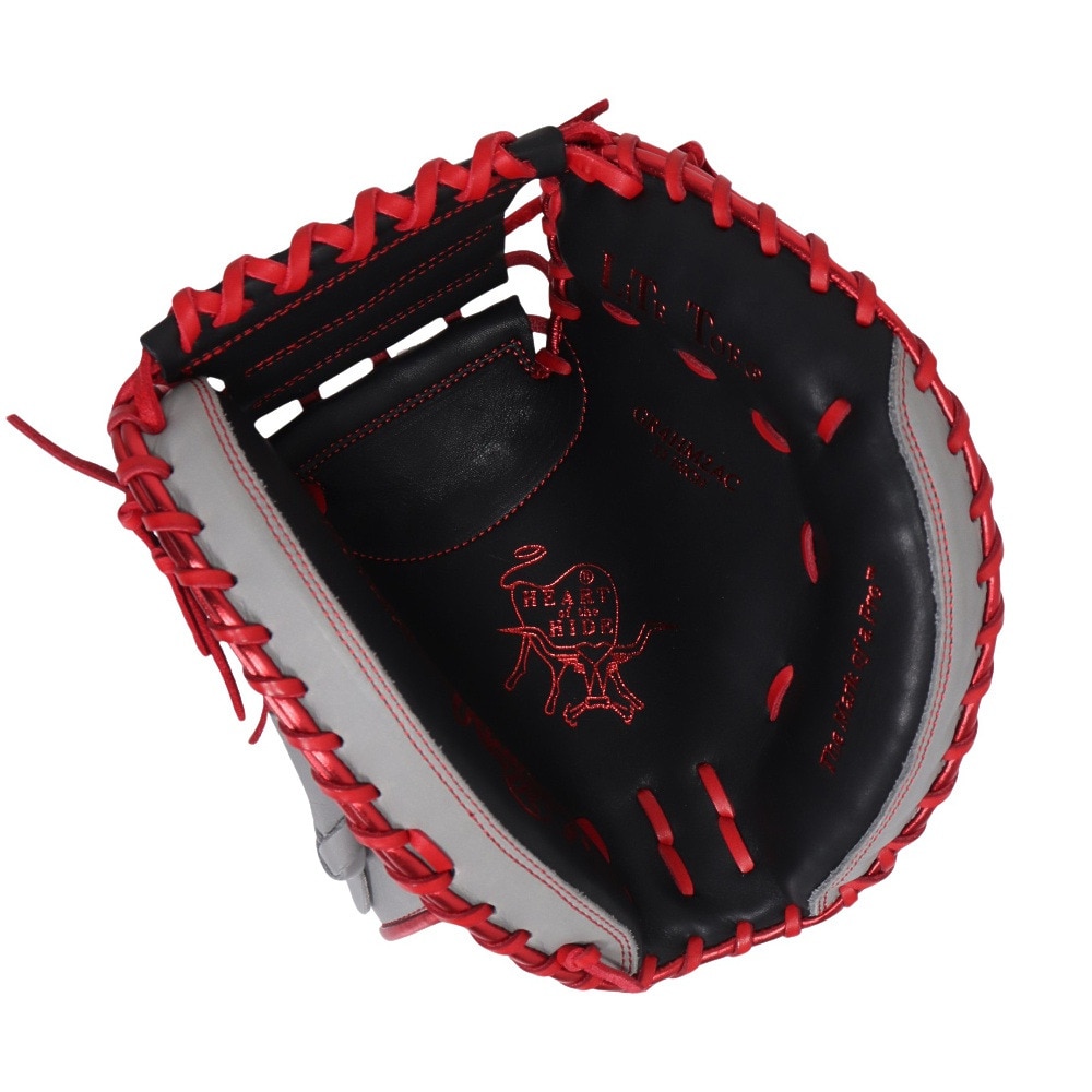 ローリングス（Rawlings）（メンズ）軟式用グラブ 捕手用 野球グローブ 一般 MLBカラーシンク GR4HM2AC-B/GRY