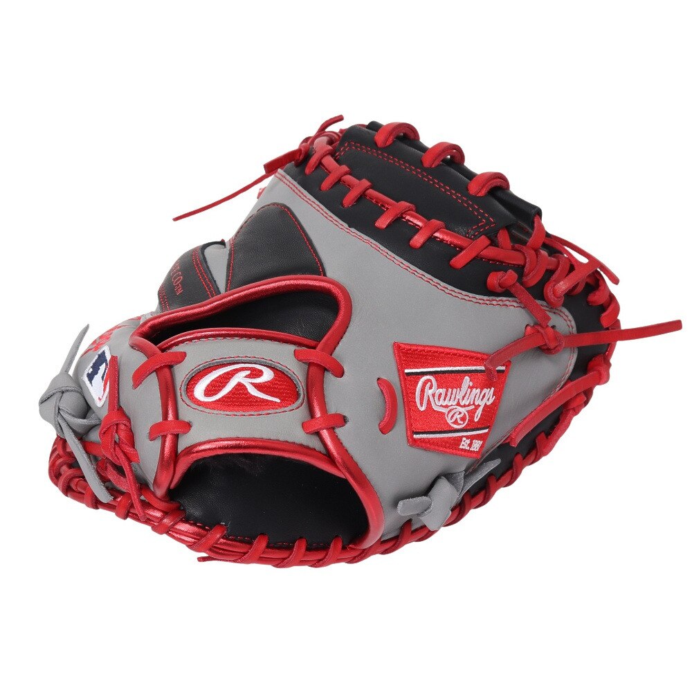 ローリングス（Rawlings）（メンズ）軟式用グラブ 捕手用 野球グローブ 一般 MLBカラーシンク GR4HM2AC-B/GRY