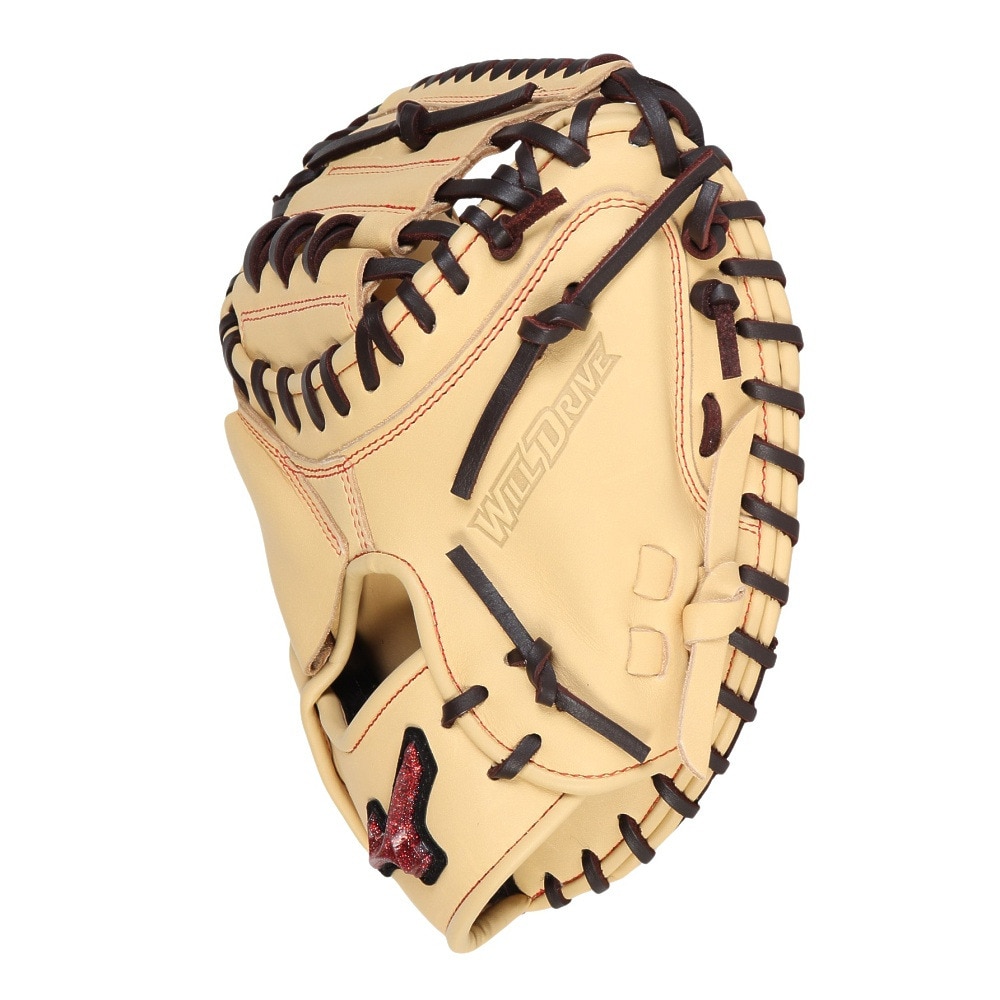 ミズノ（MIZUNO）（メンズ）軟式用グラブ 捕手用 野球グローブ 一般 ウィルドライブ レッド AXI 1AJCR14210 8066