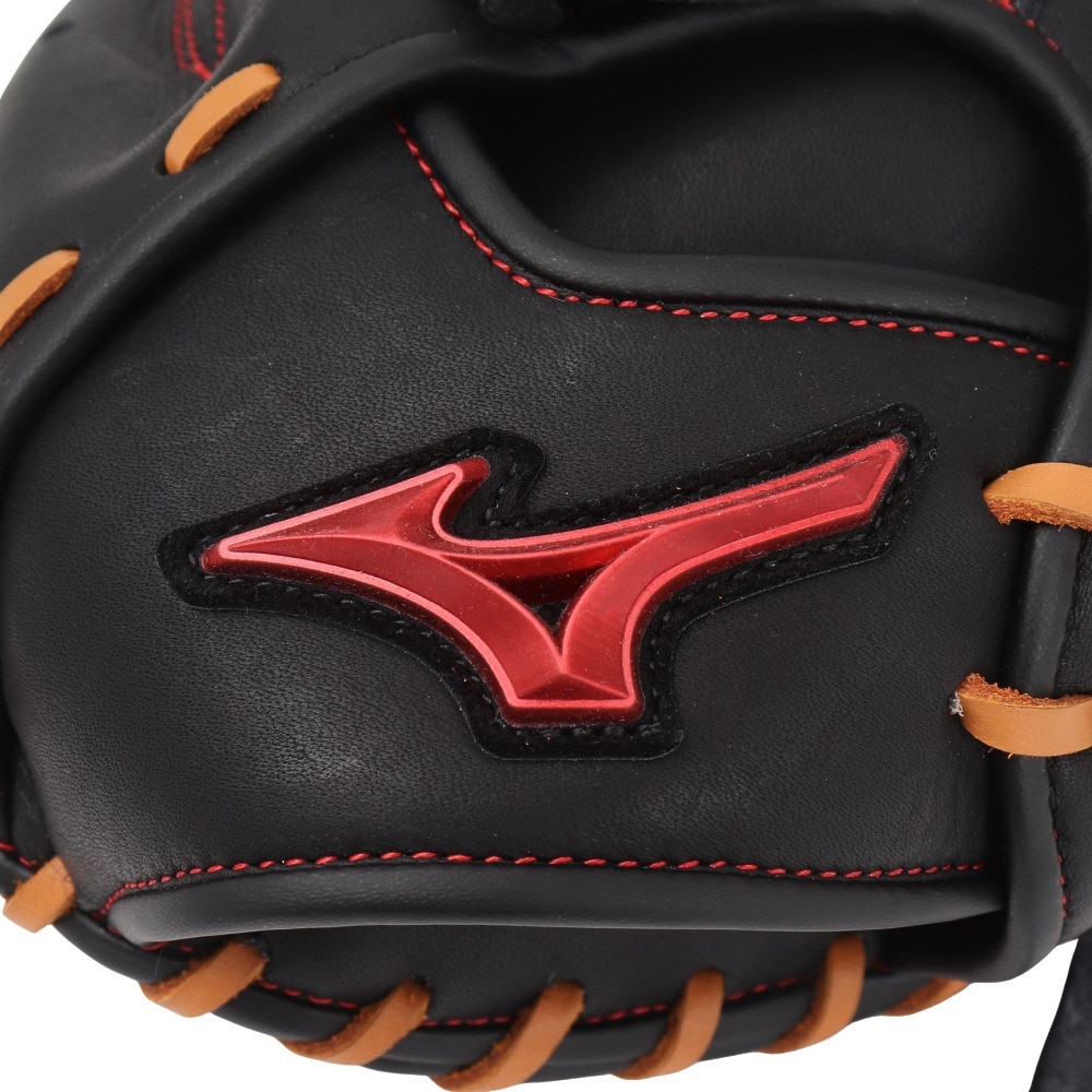 ミズノ（MIZUNO）（メンズ）軟式用グラブ 捕手用 M-R型 野球グローブ 一般 ウィルドライブ レッド 1AJCR32810 0949