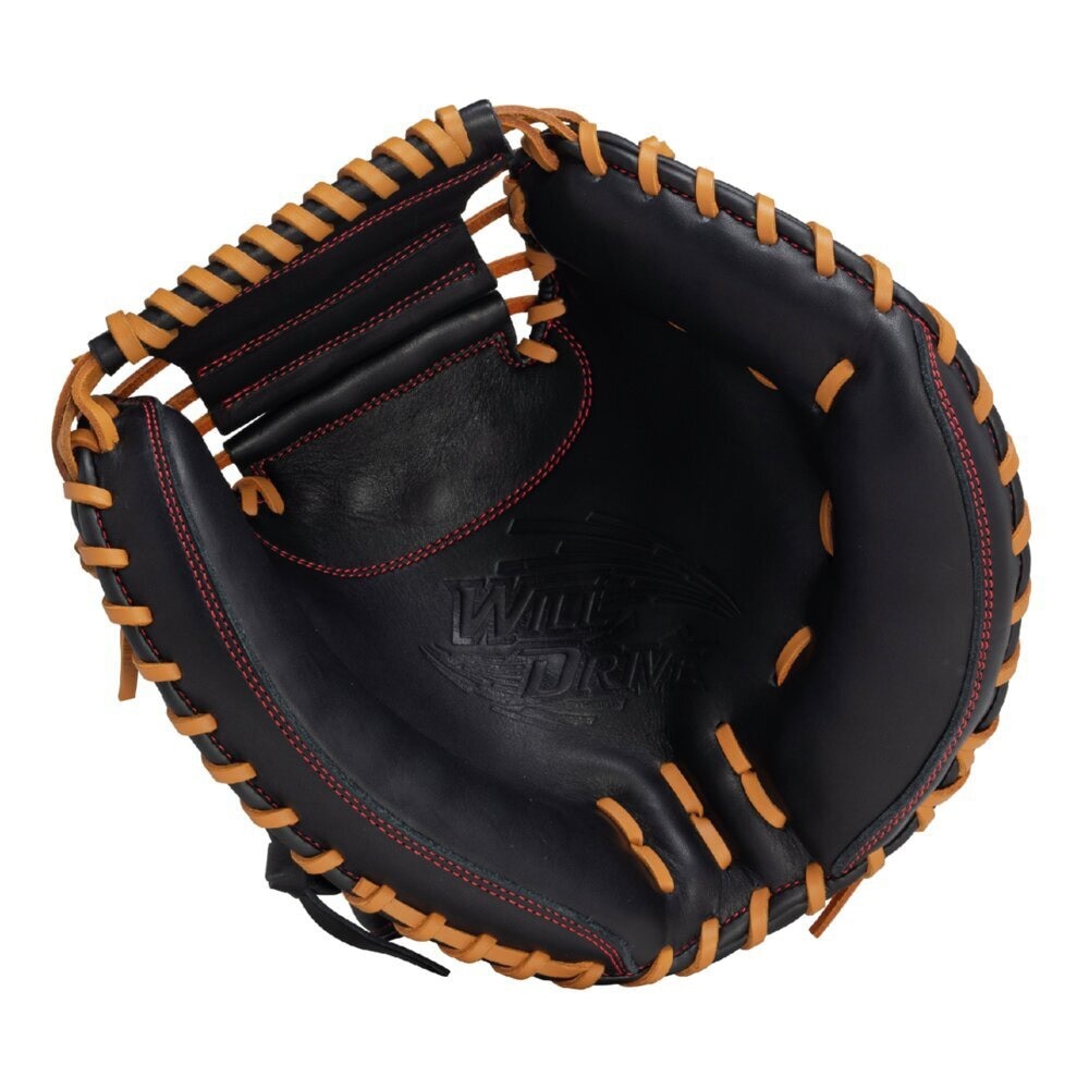 ミズノ（MIZUNO）（メンズ）軟式用グラブ 捕手用 M-R型 野球グローブ 一般 ウィルドライブ レッド 1AJCR32810 0949