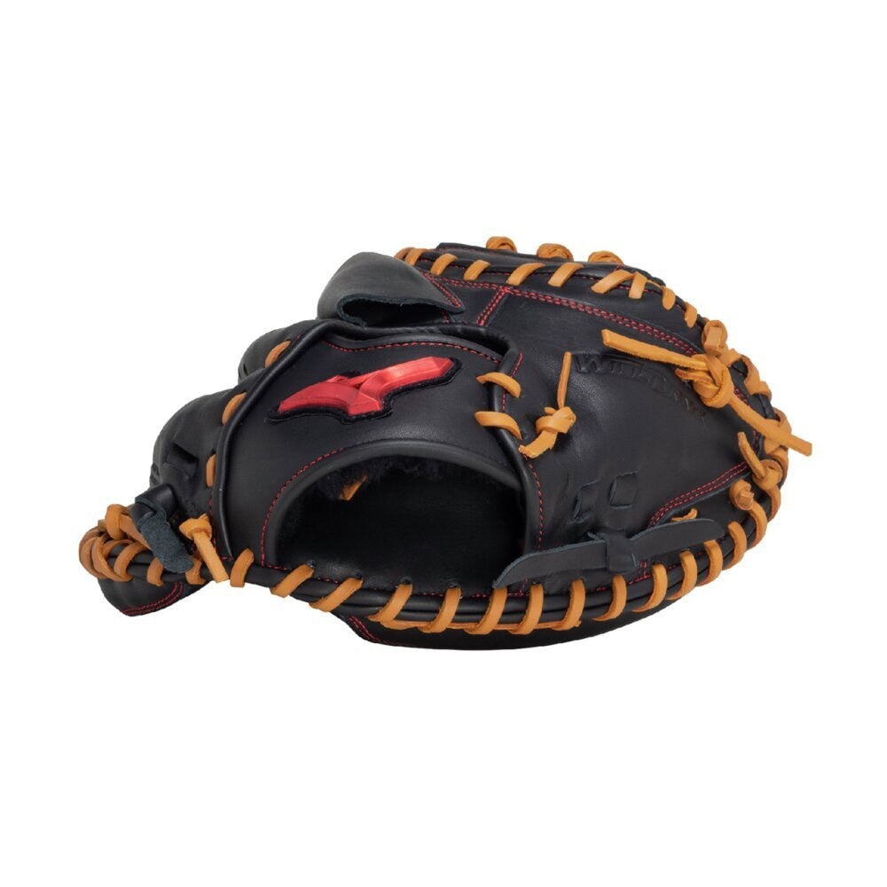 ミズノ（MIZUNO）（メンズ）軟式用グラブ 捕手用 M-R型 野球グローブ 一般 ウィルドライブ レッド 1AJCR32810 0949