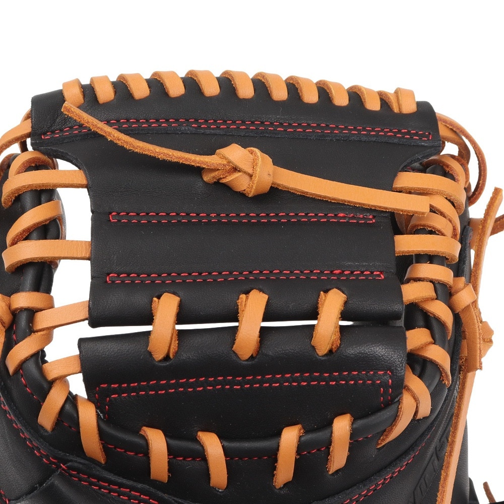 ミズノ（MIZUNO）（メンズ）軟式用グラブ 捕手用 M-R型 野球グローブ 一般 ウィルドライブ レッド 1AJCR32810 0949