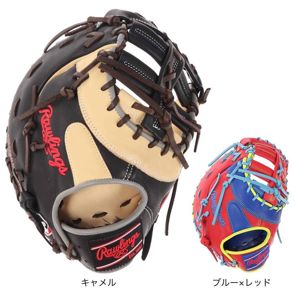 ローリングス（Rawlings）（メンズ）軟式 ファーストミット 一塁手用 野球グローブ 一般 HOH MLB COLOR SYNC GR3HM3ACD-RY/SC