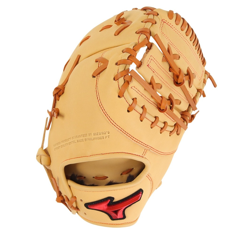 ミズノ（MIZUNO）（メンズ）軟式用グラブ 一塁手用 TK型 野球グローブ 一般 ウィルドライブ レッド 24SS 1AJFR30500 8049