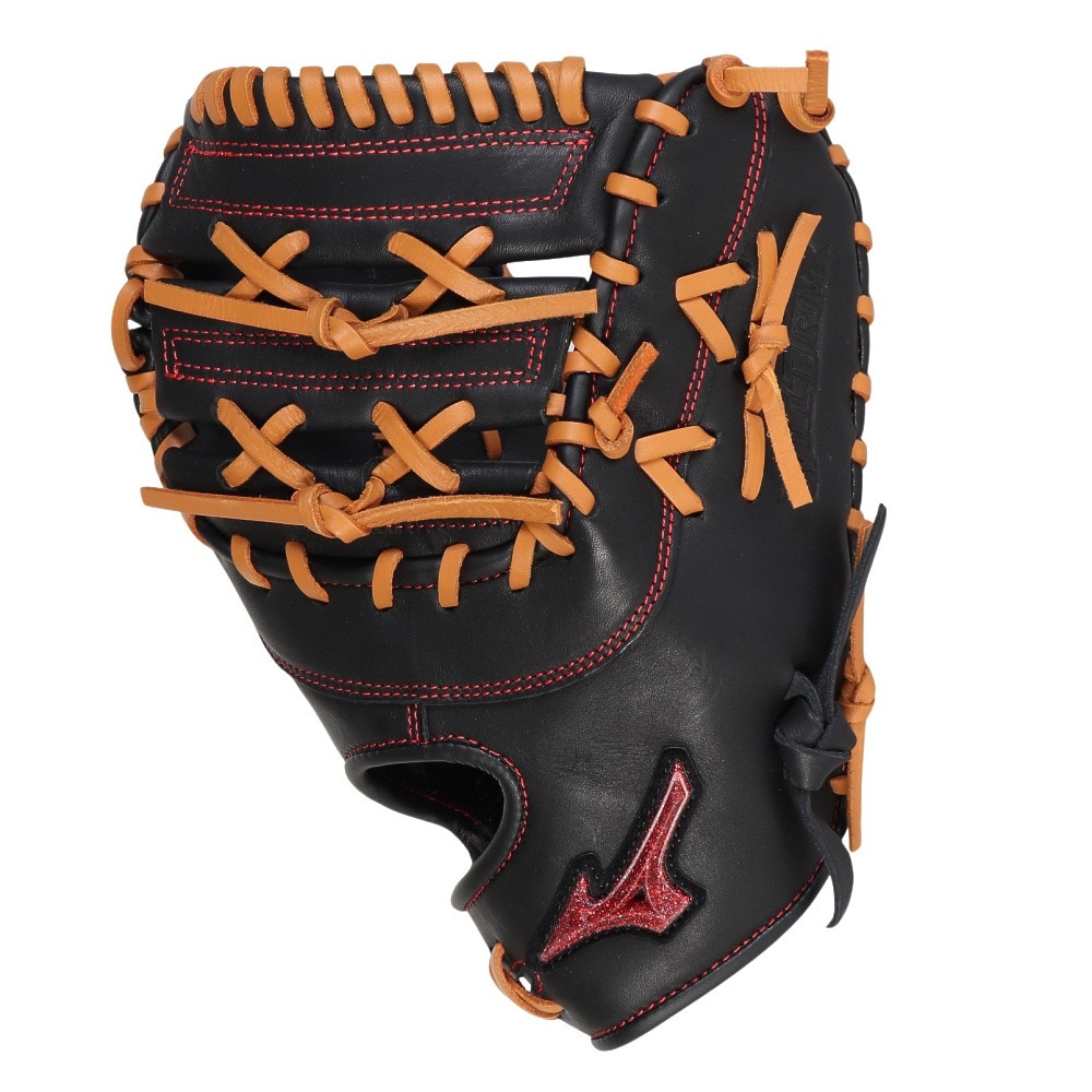 ミズノ（MIZUNO）（メンズ）軟式用グラブ 一塁手用 野球グローブ 一般 ウィルドライブ レッド AXI TK型 1AJFR14200 0949