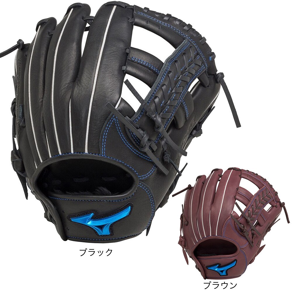 ミズノ（MIZUNO）（メンズ）軟式用グラブ オールラウンド用 野球グローブ 一般 ウィルドライブ ブルー 1AJGR27900 68