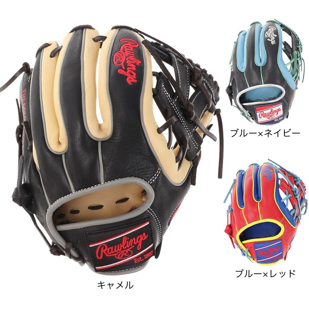 ローリングス（Rawlings）（メンズ）軟式用グラブ オールラウンド用 野球グローブ 一般 HOH MLB COLOR SYNC GR3HMN54G-CAM/B