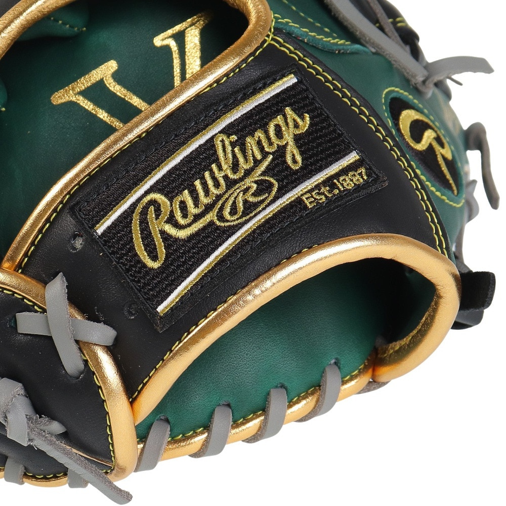 ローリングス（Rawlings）（メンズ）軟式用グラブ オールラウンド用 野球グローブ 一般 ハイパーテック COLOR SYNC GR3FHTCN55W-DGRN/B