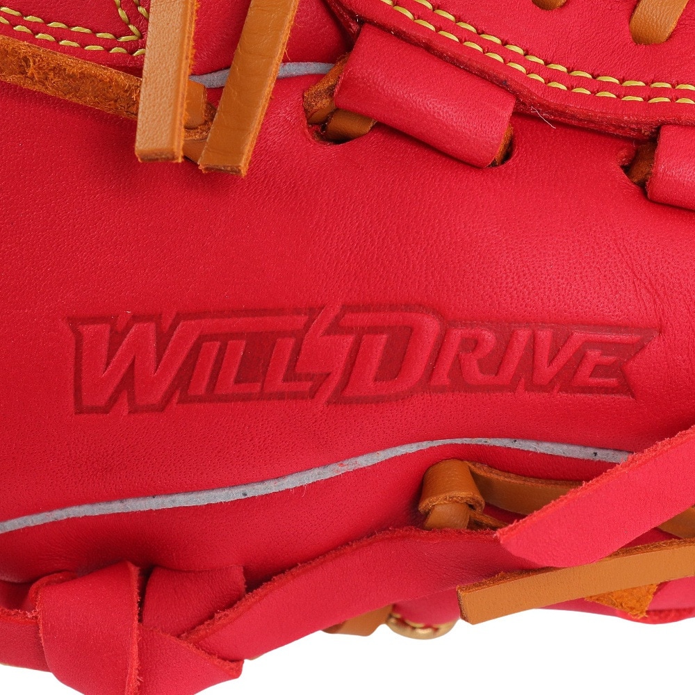 ミズノ（MIZUNO）（メンズ）軟式用グラブ オールラウンド用 野球グローブ 一般 WILL DRIVE RED 1AJGR21710 6249