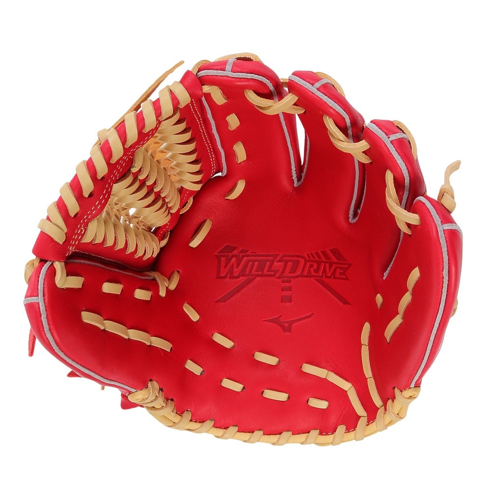 ミズノ（MIZUNO）（メンズ）軟式用グラブ オールラウンド用 野球グローブ 一般 WILL DRIVE RED 1AJGR21710 6280
