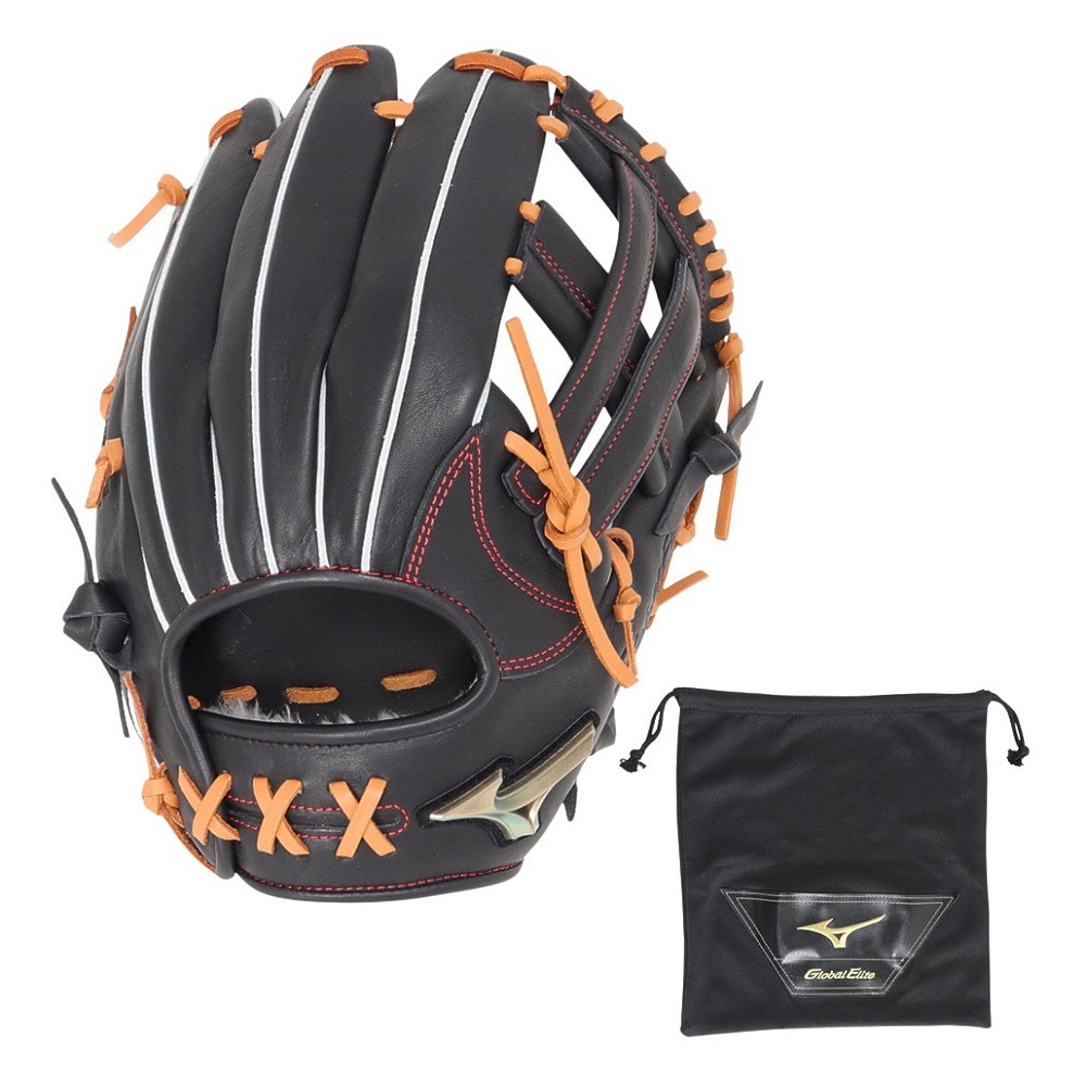 ミズノ（MIZUNO）（メンズ）軟式用グラブ オールラウンド用 野球 グローバルエリート Hselection SIGNA AXI 1AJGR31700 0949