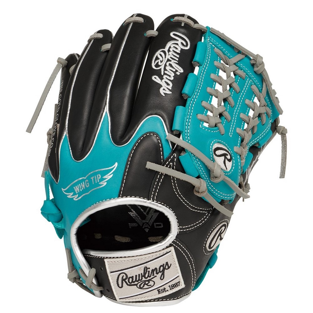 ローリングス（Rawlings）（メンズ）軟式用グラブ オールラウンド用 野球グローブ 一般 ハイパーテックCOLOR SYNC GR5HTCN55W-B/MGRN