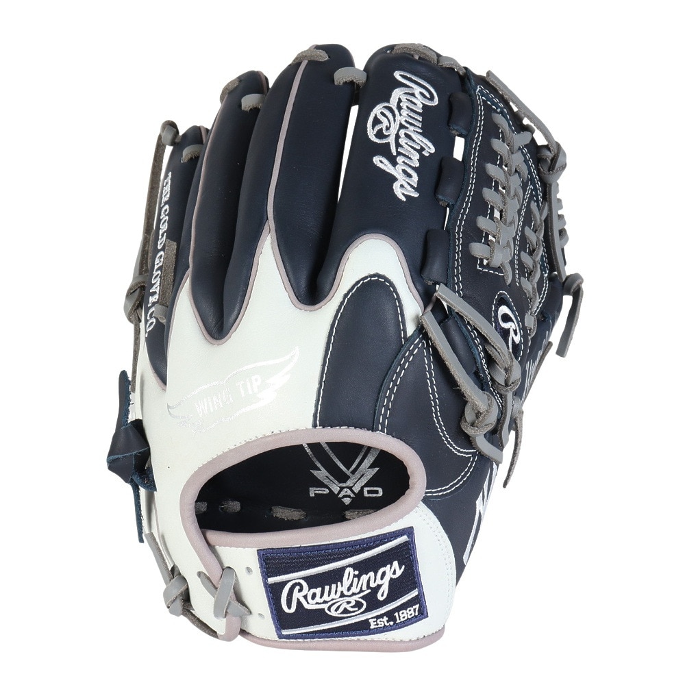 ローリングス（Rawlings）（メンズ）軟式用グラブ オールラウンド用 野球グローブ 一般 ハイパーテック MLB GR5HTMN55W-NYY