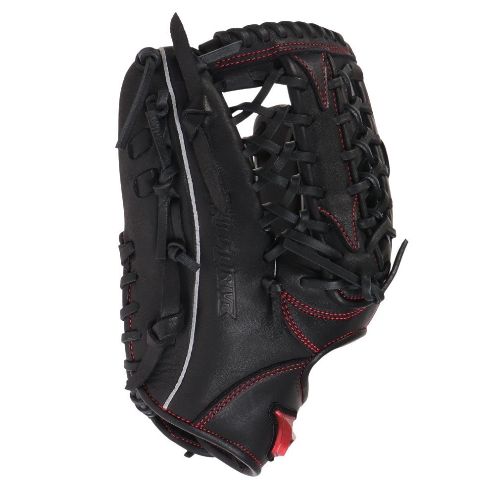 ミズノ（MIZUNO）（メンズ）軟式用グラブ 外野手用 野球グローブ 一般 ウィルドライブ レッド 1AJGR27807 09H