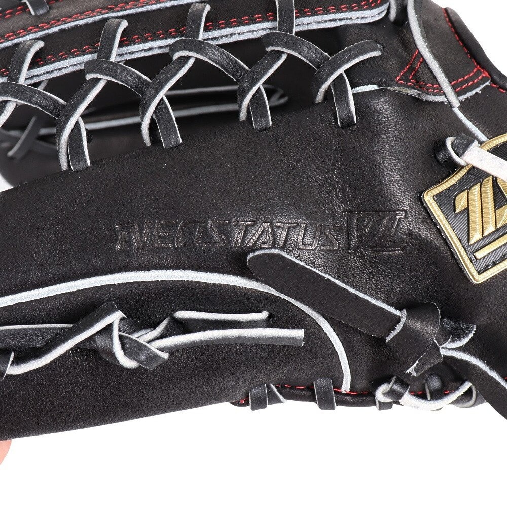 ゼット（ZETT）（メンズ）軟式用グラブ 外野手用 野球グローブ 一般 ネオステイタス BRGB31217-1900RH