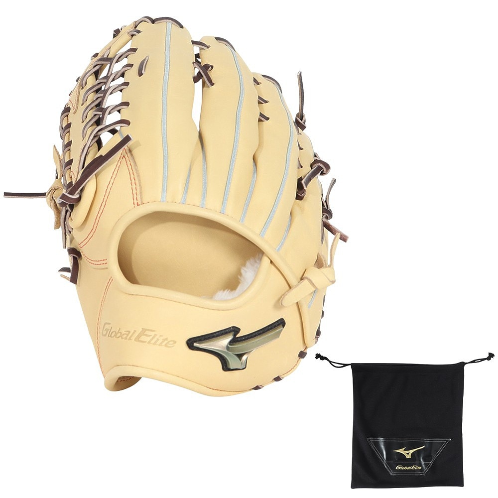 ミズノ（MIZUNO）（メンズ）軟式用グラブ 外野手用 左投げ用 一般 グローバルエリート Hselection SIGNA Global Elite 1AJGR30607 8066H