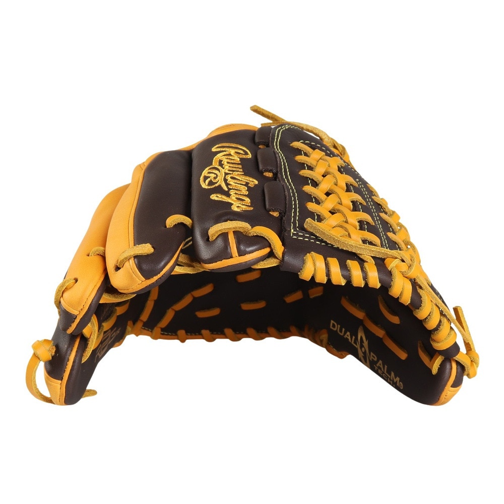 ローリングス（Rawlings）（メンズ）軟式用グラブ オールフィーダー用 野球グローブ 左投用 ハイパーテック COLOR SYNC GR4FHTCN55W-DBR/PY-RH