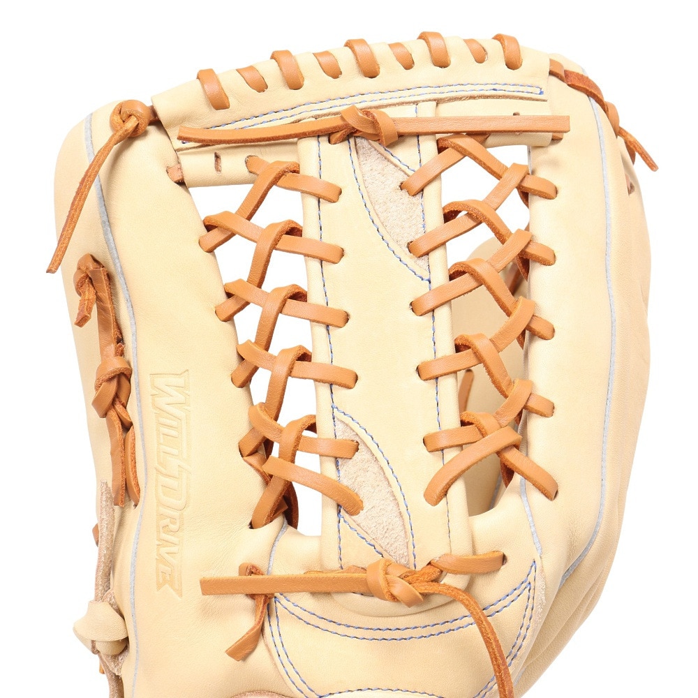 ミズノ（MIZUNO）（メンズ）軟式用グラブ 外野用 野球グローブ 一般 ウィルドライブ ブルー 24AW 左投げ用 1AJGR14907 8049H